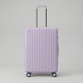 Minimalist lavender carry-on suitcase front view