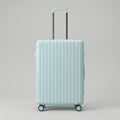 Lovetour ultra-lightweight light blue carry-on suitcase front view