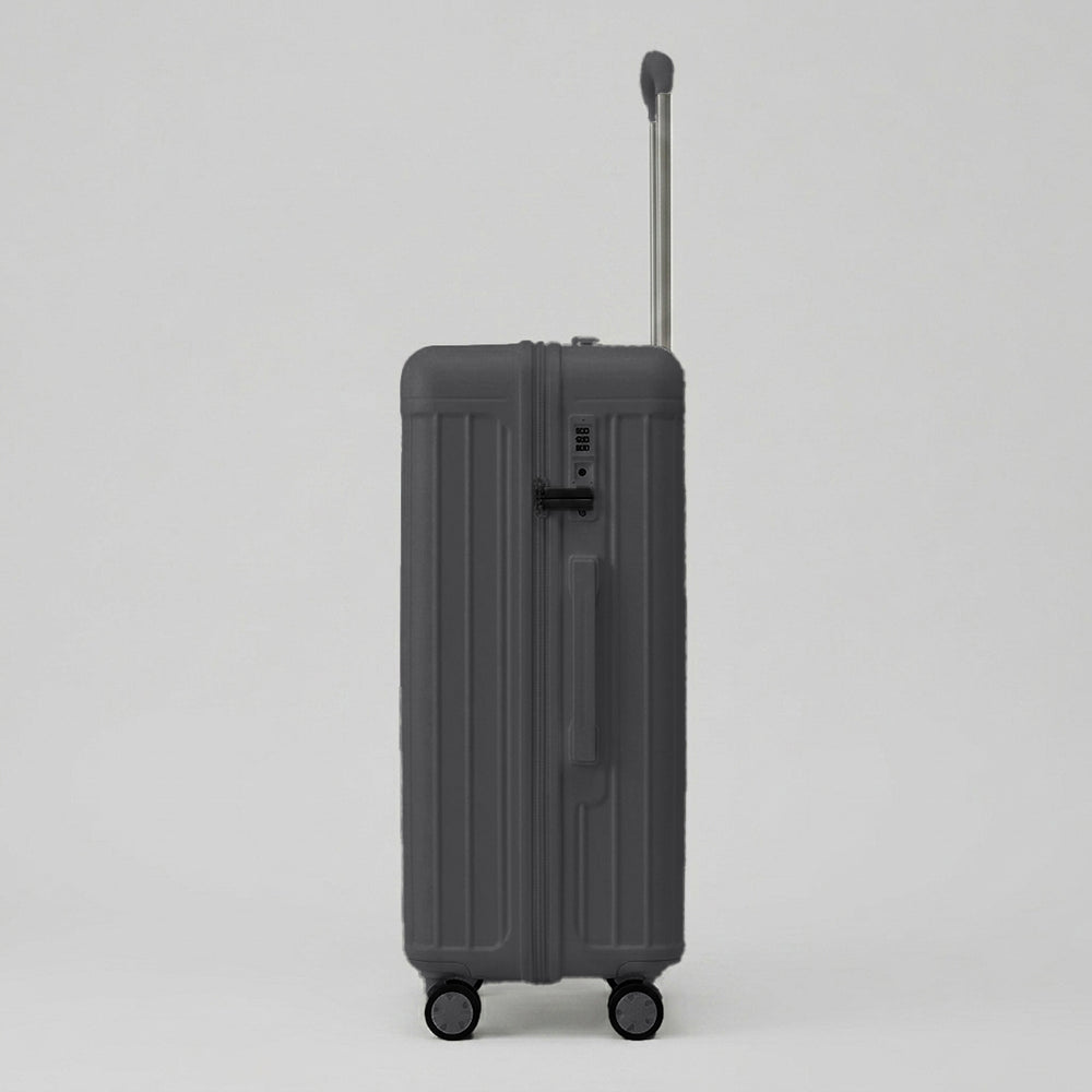 Lovetour hardshell luggage side profile with integrated TSA-approved combination lock and side carry handle